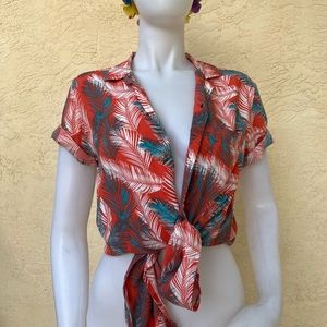 Goodfellows & Co Palm Tree Aloha Casual Shirt, Size: Men’s Small / Womens M